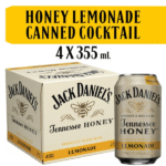Jack Daniel's Tennessee Honey and Lemonade Ready to Drink Whiskey Cocktail  355 ml • 4 x 355 ml